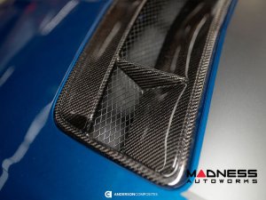 Ford Mustang Hood Vent - Carbon Fiber - Type V5
